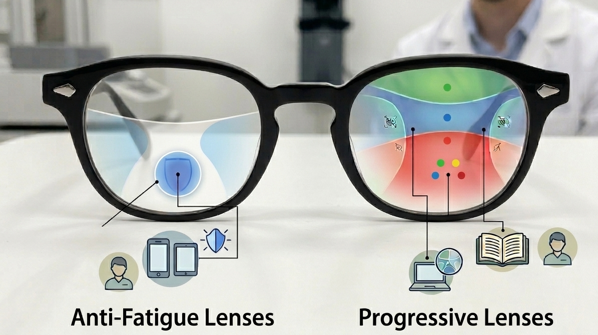 Anti-Fatigue Lenses vs. Progressive Lenses: Which One Do You Actually Need?