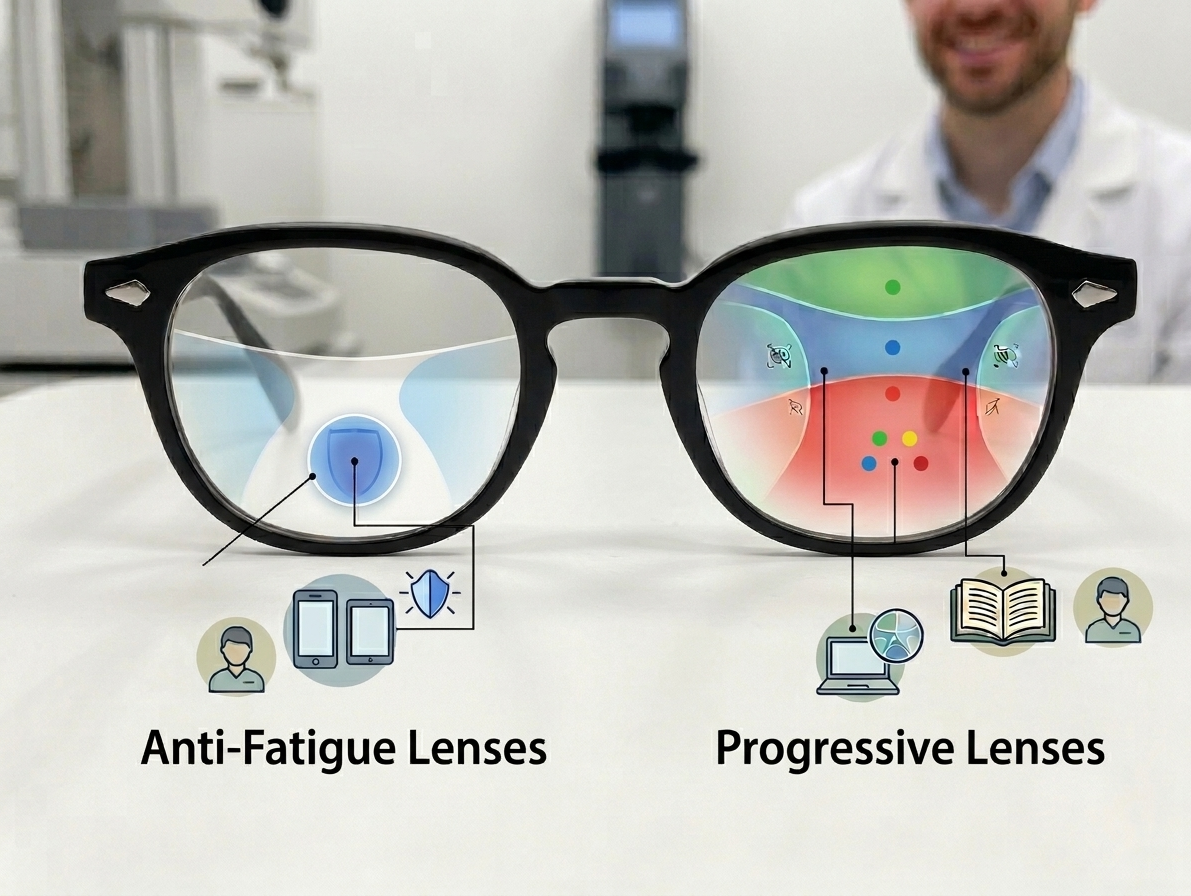 Anti-Fatigue Lenses vs. Progressive Lenses: Which One Do You Actually Need?