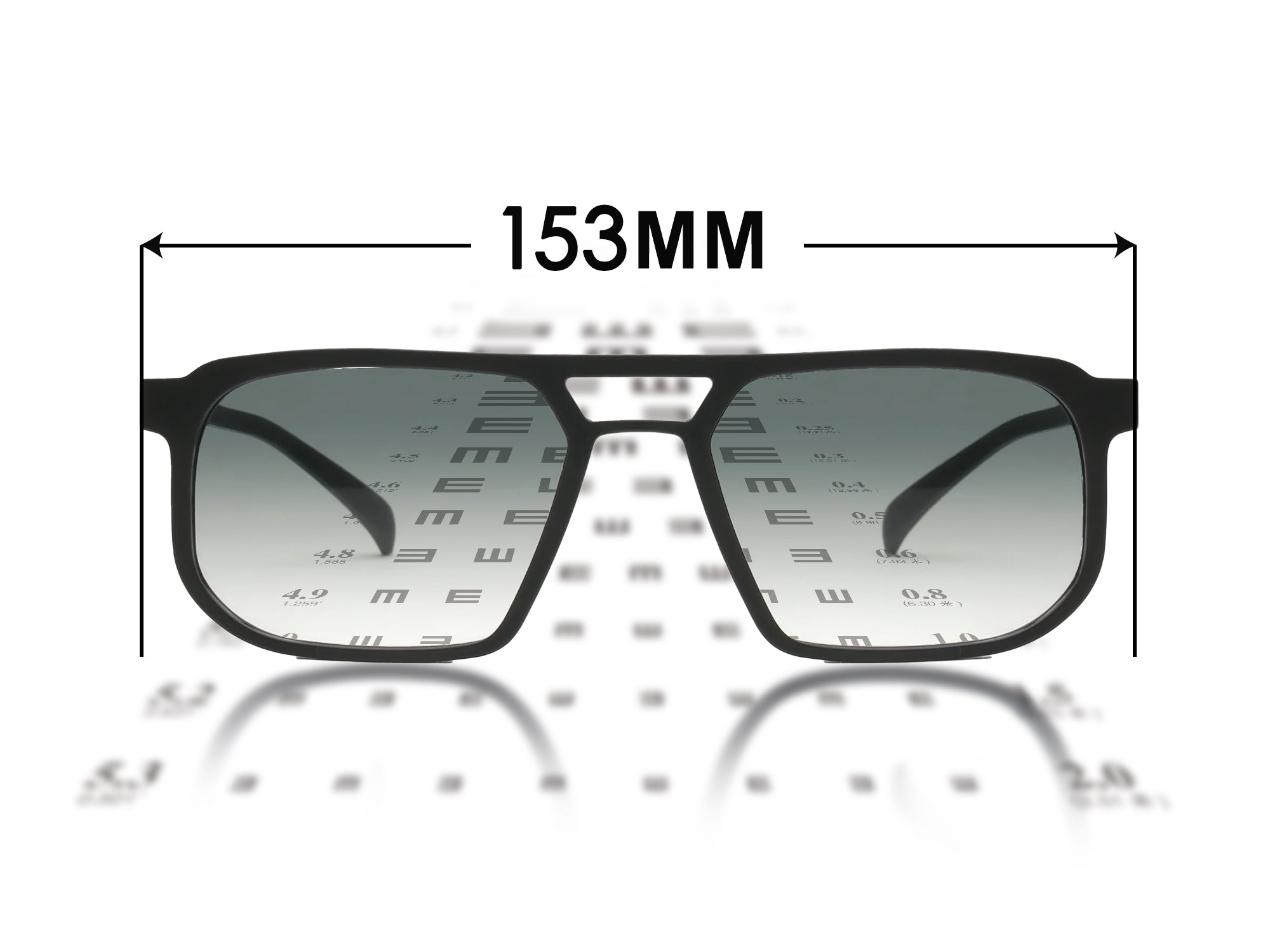 155MM Wide Frame Sunglasses Tortoise