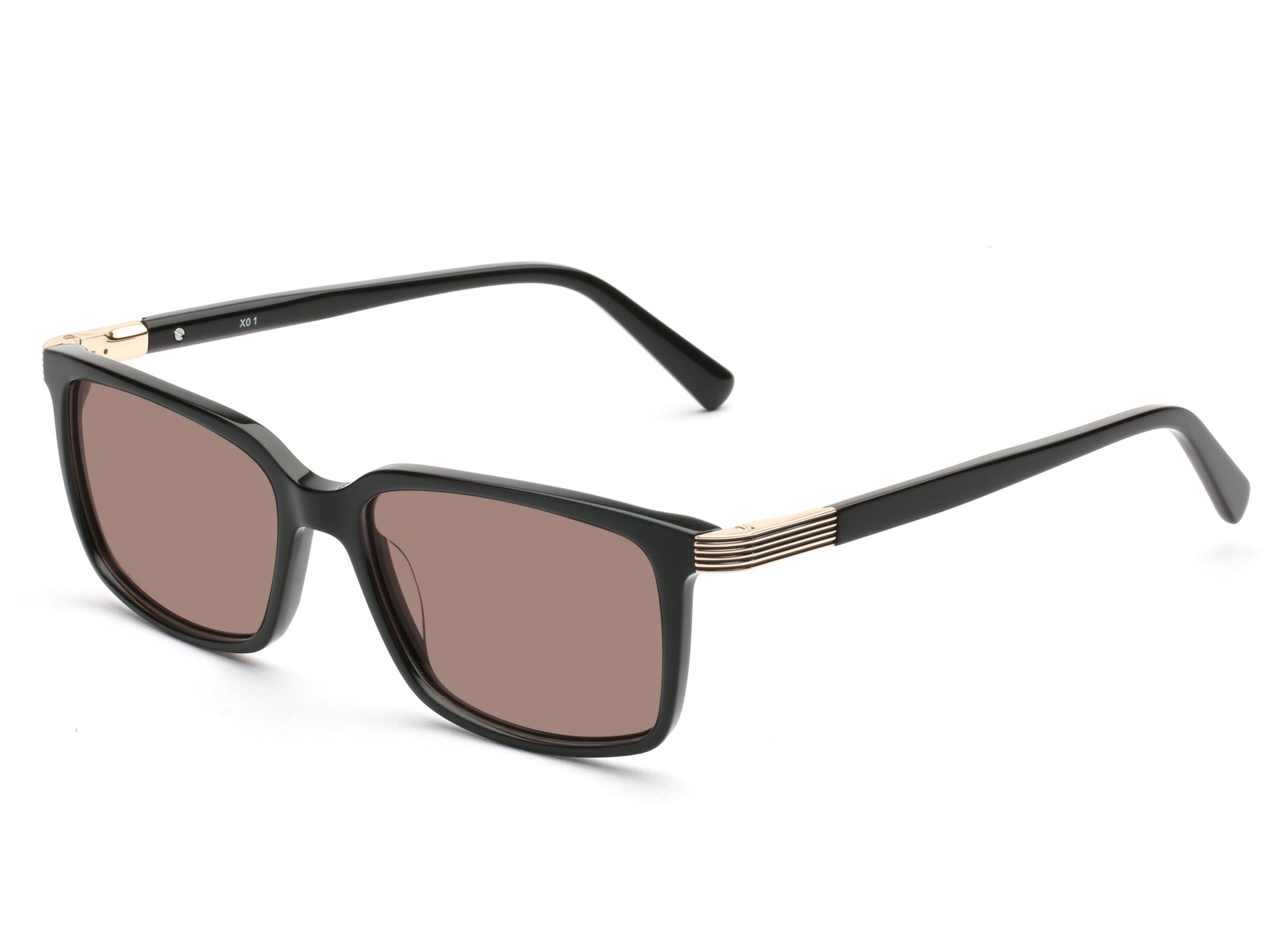 150mm Acetate Frame Rectangle Polarized Sunglasses