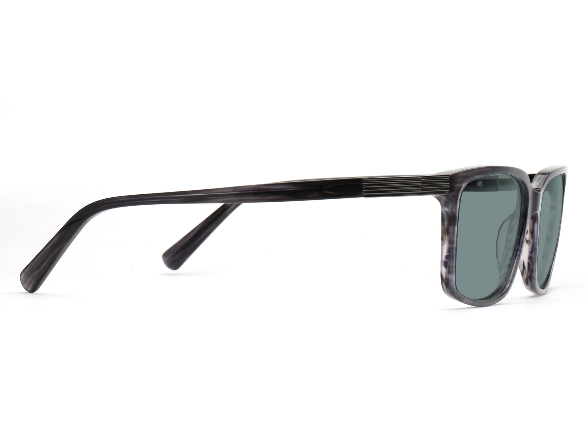 150mm Acetate Frame Rectangle Polarized Sunglasses