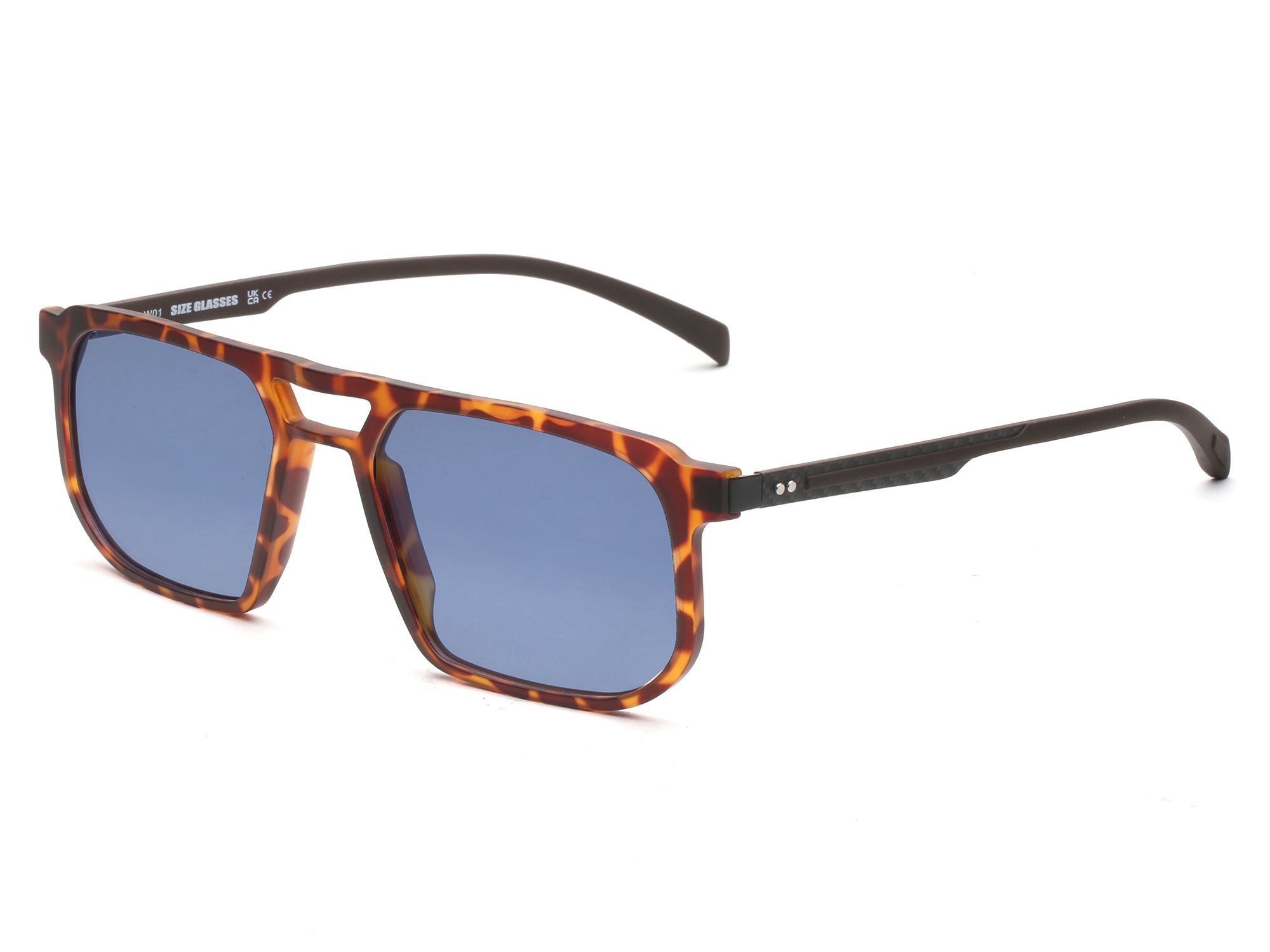 155MM Wide Frame Sunglasses Tortoise