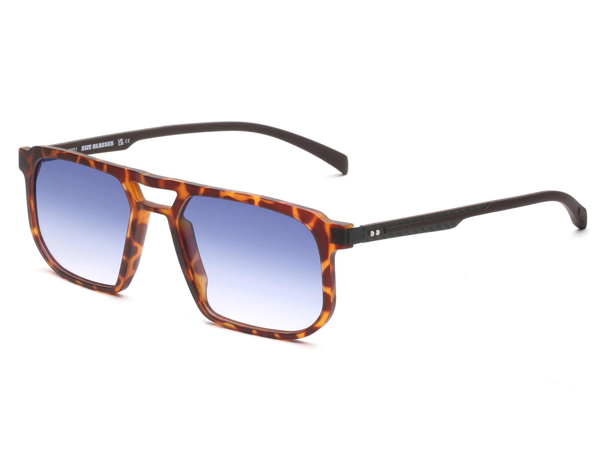 155MM Wide Frame Sunglasses Tortoise