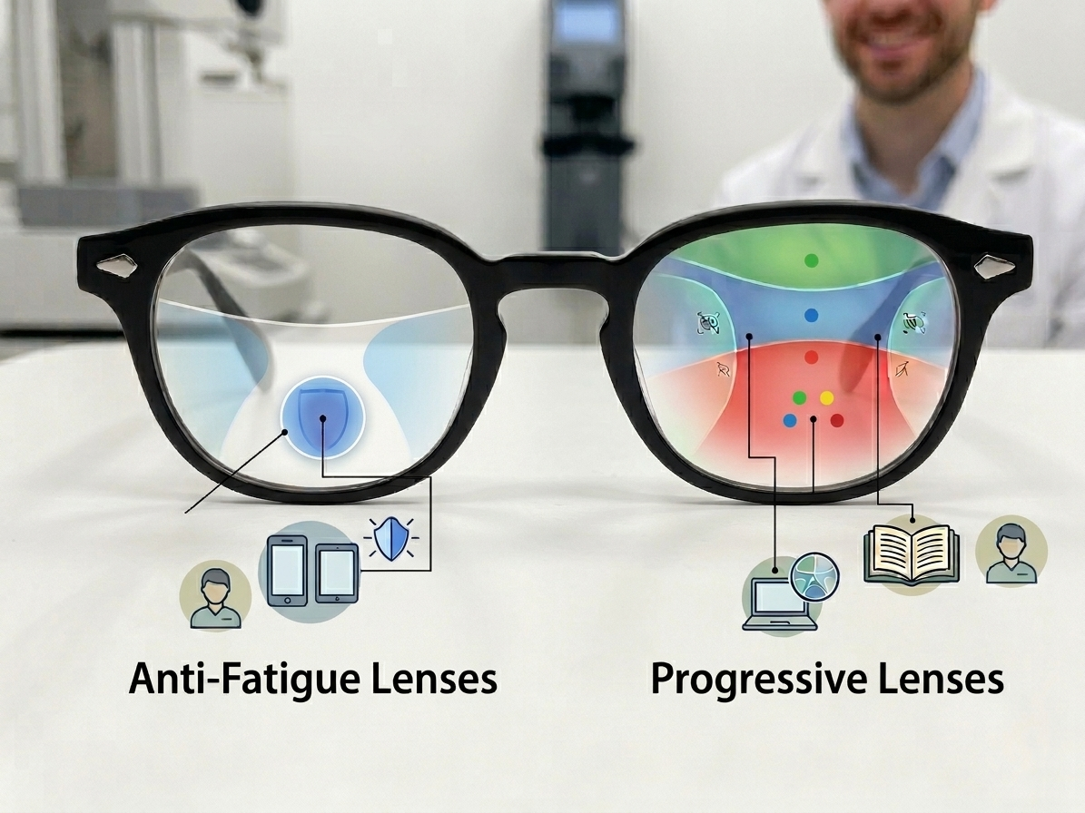 Anti-Fatigue Lenses vs. Progressive Lenses: Which One Do You Actually Need?