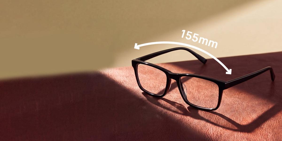 155MM Wide Frame Eyeglasses | Oversized Optical Glasses for Men – SIZE ...