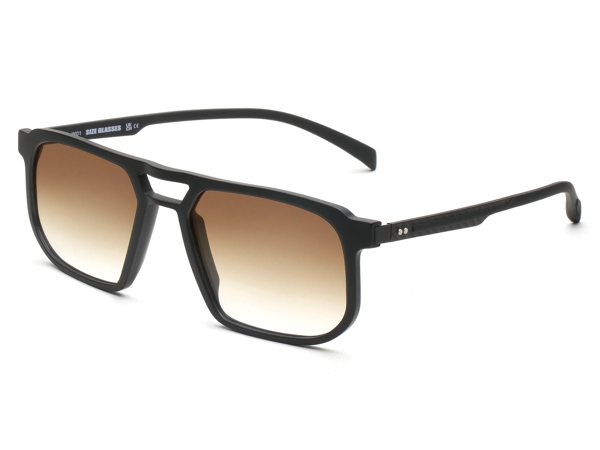 155MM  Wide Frame Sunglasses Tortoise